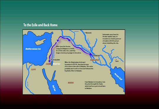 Map of the Exile to Babylon and Back to Jerusalem | Saint Mary's Press