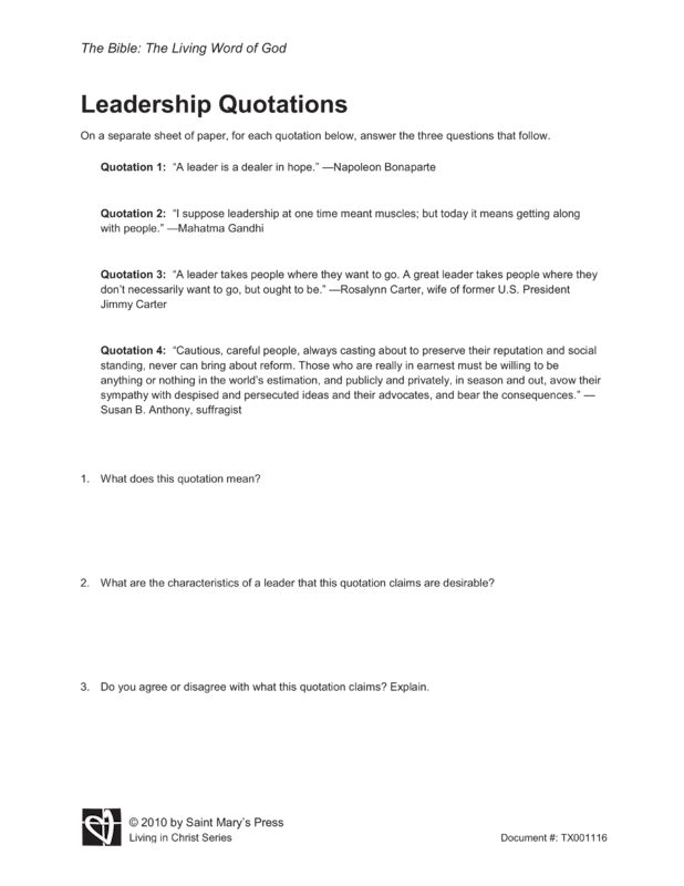 Leadership Quotations