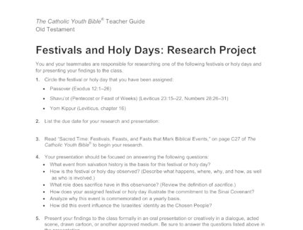 religion research project ideas