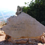 Map of Overlook on Stone in Israel