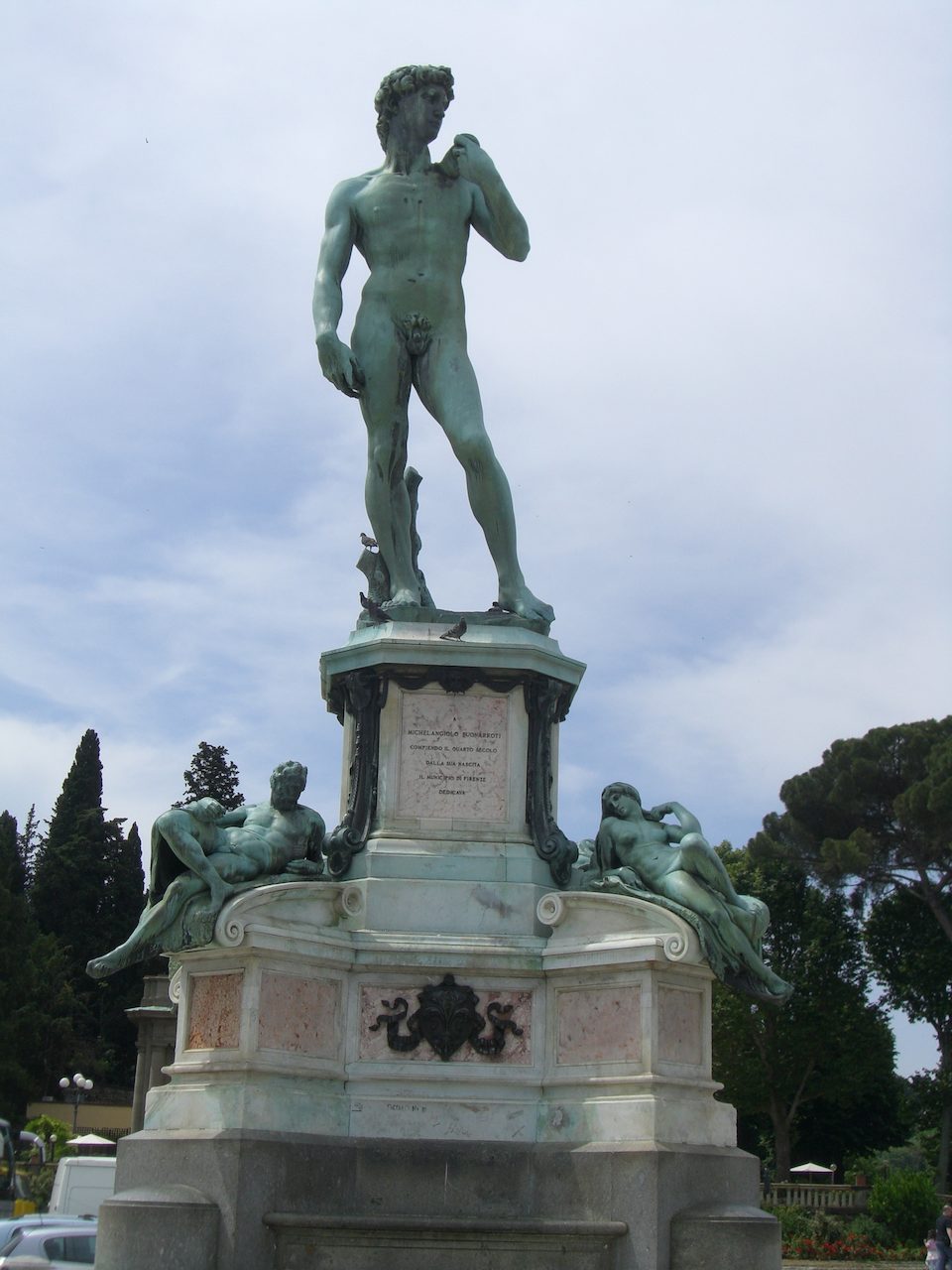 Statue of David, Piazza Michelangelo in Florence, Italy Saint Mary's