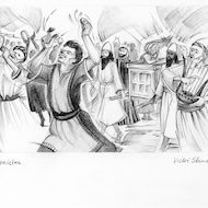 1 Chronicles 15 Illustration - David Dancing